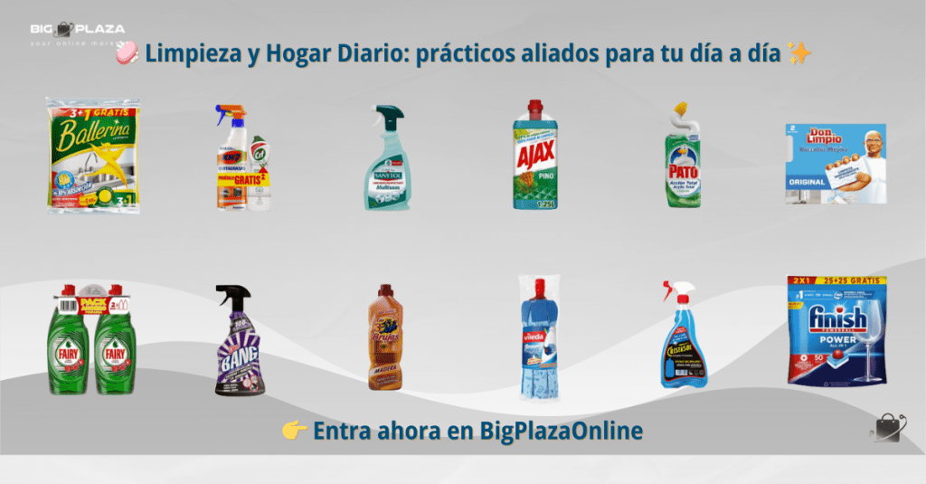 🧼 Limpieza y Hogar Diario: prácticos aliados para tu día a día ✨
