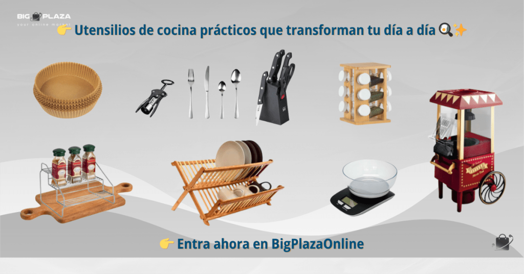 Utensilios de cocina prácticos que transforman tu día a día